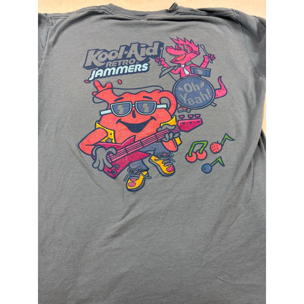 Kool-Aid Retro Jammers Graphic T-Shirt Mens Medium Blue Gray Short Sleeve Tee